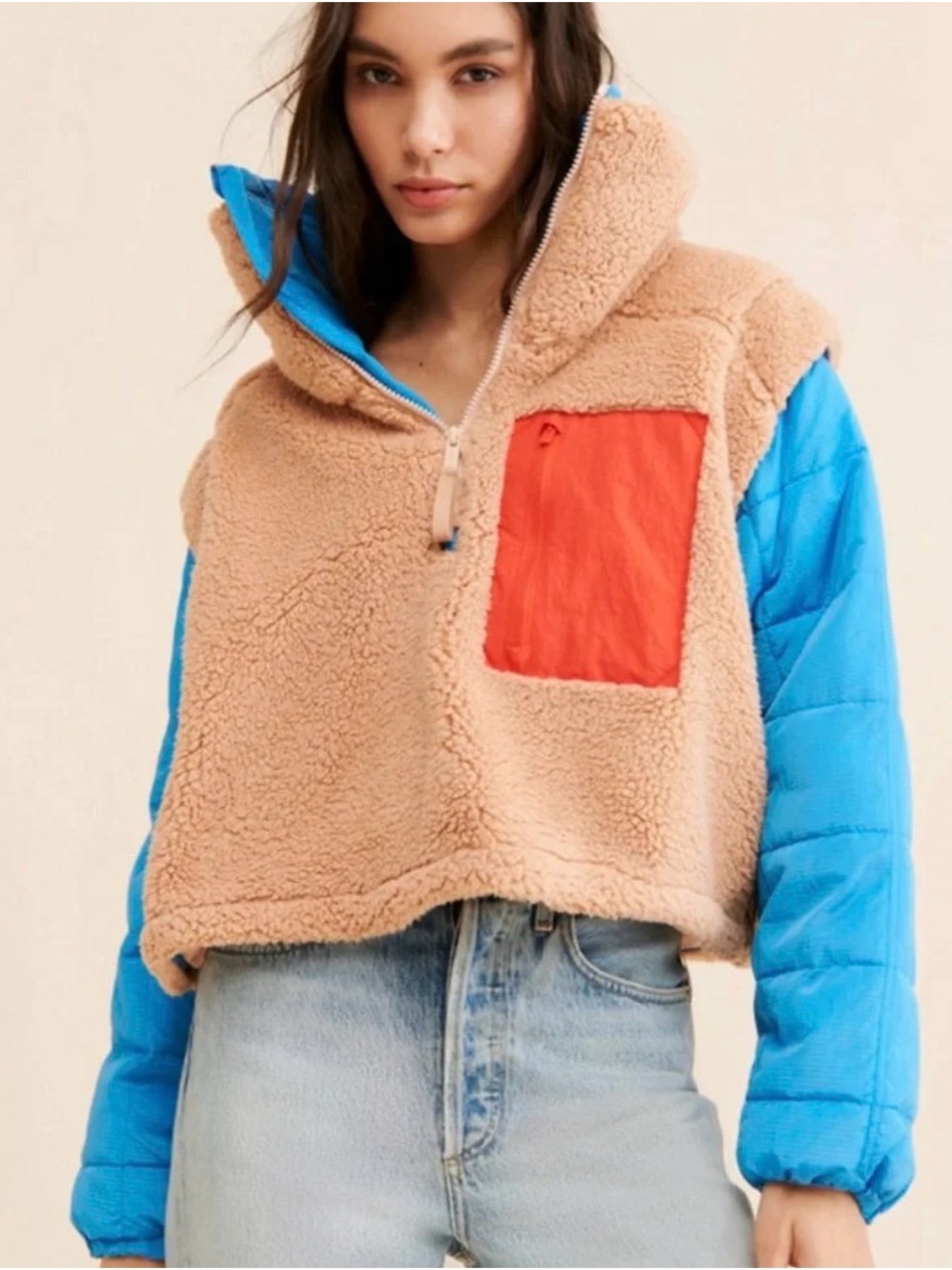 Free People FP Movement Scenic Route Colorblock 1/2 Zip Pullover - Small - Picture 5 of 10